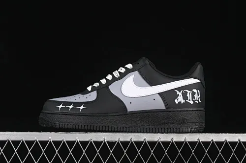 All categories Nk Air Force 1 Air Force series Nk Air Force 1 Low Air Force low top Nike Air Force 1'07 Low Black Silver Carter Air Force One low top casual sneakers ZH0316-085